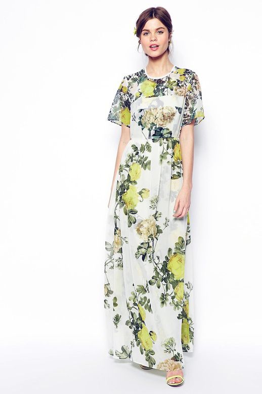 Le Fashion Blog 3 Floral Dresses To Wear To Summer Wedding TShirt Maxi Style Close Yellow Heeled Sandals photo Le-Fashion-Blog-3-Floral-Dresses-To-Wear-To-Summer-Wedding-TShirt-Maxi-Style-Close.jpg