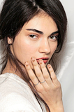NAIL INSPIRATION: GOLD HALF-MOON FRENCH MANICURE