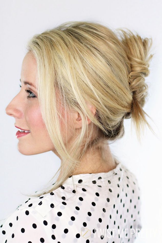 Le Fashion Blog -- Hair Inspiration: How To Get A Textured French Twist -- Wedding Party -- Polka Dot Top -- Beauty -- Via Abby Twist Me Pretty -- photo Le-Fashion-Blog-Hair-Inspiration-How-To-Get-A-Textured-French-Twist-Wedding-Party-Polka-Dot-Top-Beauty-Via-Abby-Twist-Me-Pretty.jpg