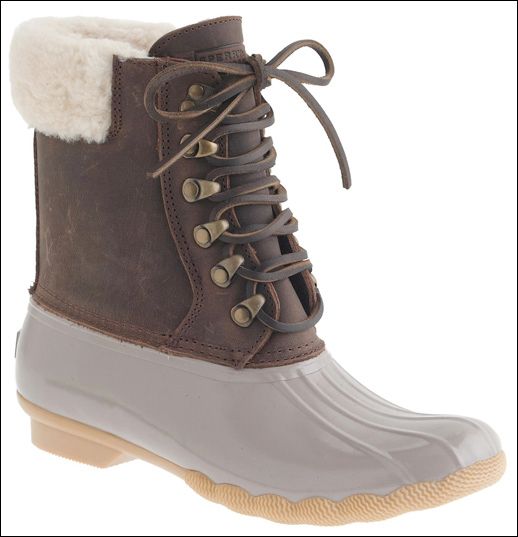 J crew deals sperry shearwater boots