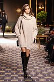 Andreea Diaconu | Sweater Dress + Over-The-Knee-Boots