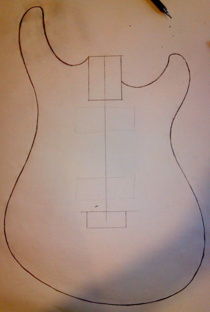 Guitar Shaped Template