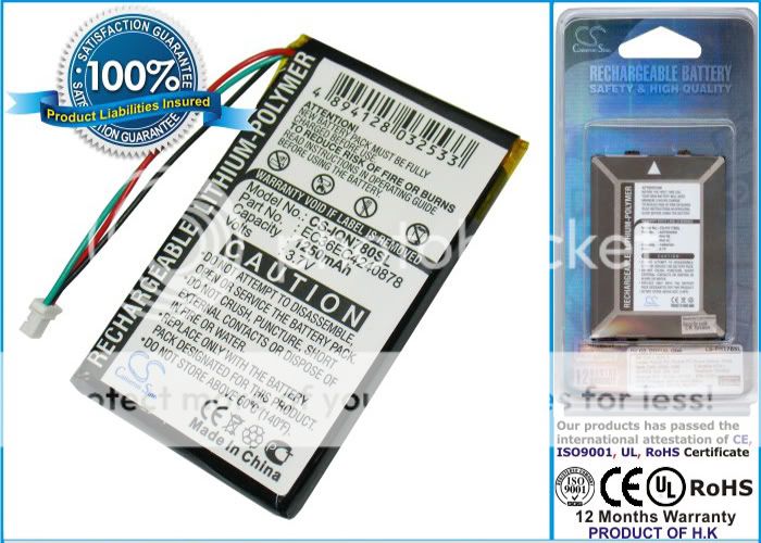 1250mAh Battery For Garmin Nuvi 780, Nuni 780T, Nuni 780,Nuni 785T 