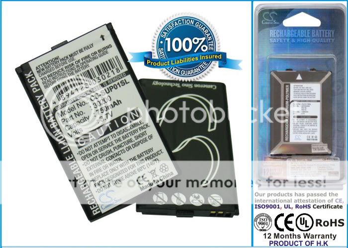 750mAh Battery For Callaway uPro GPS Device, uPro Go 30200  