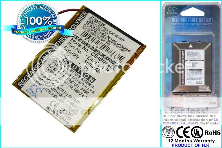 560mAh Battery For INSIGNIA NS 4V24, NS 8V24 E4H04 1 R  