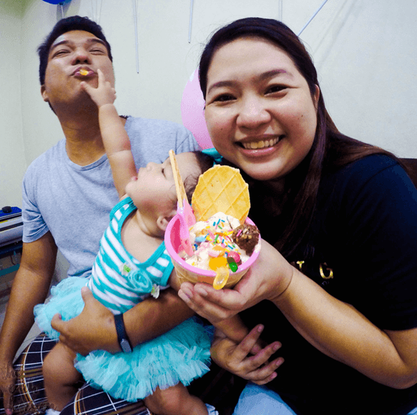 Twinkle's 10th Month Ice Cream Party