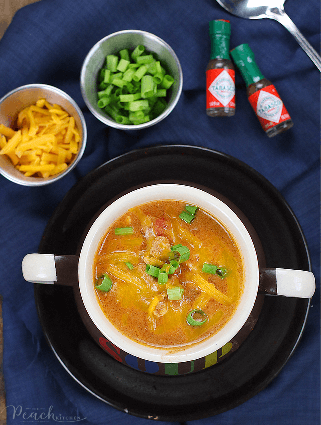 Low Carb Taco Soup - Keto Friendly | The Peach Kitchen