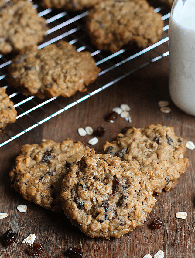 Soft and Chewy Oatmeal Raisin Cookie