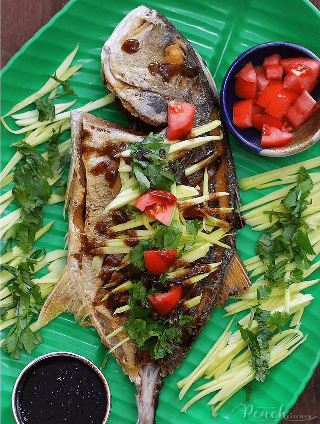 Fried Fish with Tamarind Sauce