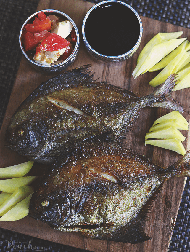 Fried Pompano With Tamarind Sauce