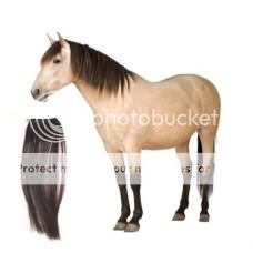 Mane Hair for Rocking Horse Hand Made Weave Easily Slots Into Grove