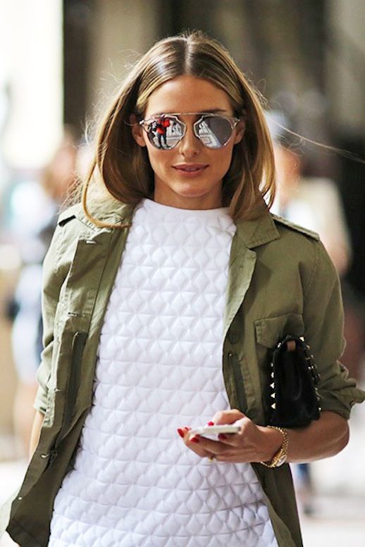 2 Le Fashion Blog 15 Ways To Wear A Green Army Jacket Olivia Palermo Street Style Mirrored Sunglasses Via Teen Vogue photo 2-Le-Fashion-Blog-15-Ways-To-Wear-A-Green-Army-Jacket-Olivia-Palermo-Street-Style-Mirrored-Sunglasses-Via-Teen-Vogue.jpg