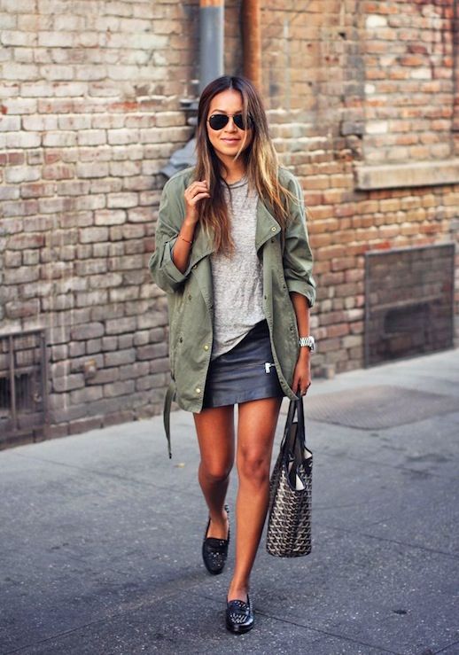 7 Le Fashion Blog 15 Ways To Wear A Green Army Jacket Grey Tee Leather Skirt Studded Loafers Via Sincerely Jules photo 7-Le-Fashion-Blog-15-Ways-To-Wear-A-Green-Army-Jacket-Grey-Tee-Leather-Skirt-Studded-Loafers-Via-Sincerely-Jules.jpg