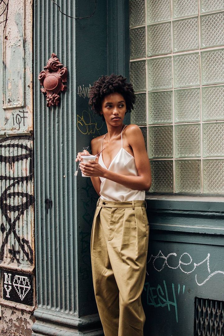 The Downtown-Cool Way to Wear a Satin Camisole for Summer