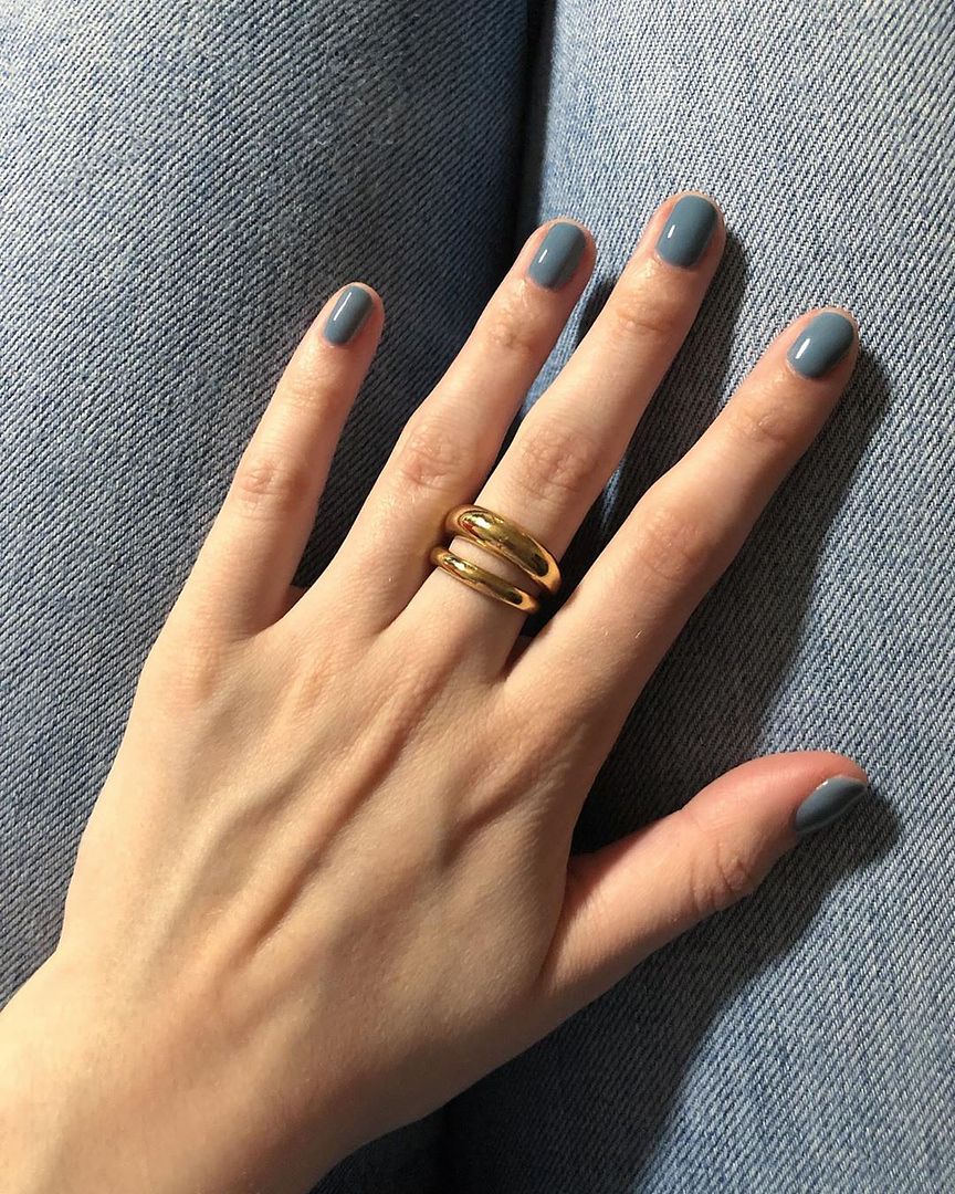 This Instagram Shot Has Us Loving Denim Blue Nail Polish