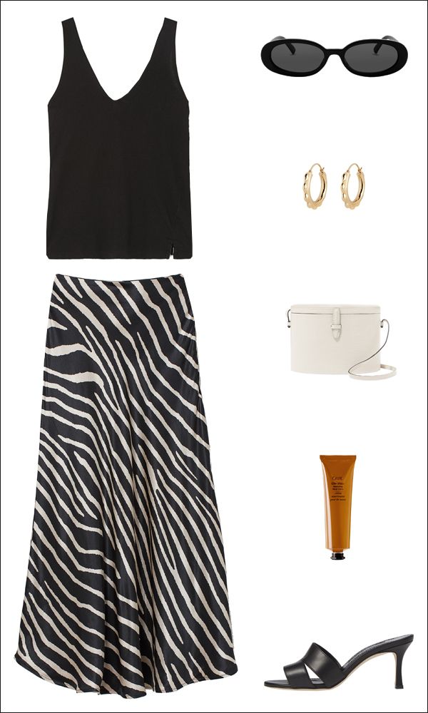 How to Wear an Animal Print Skirt for Summer