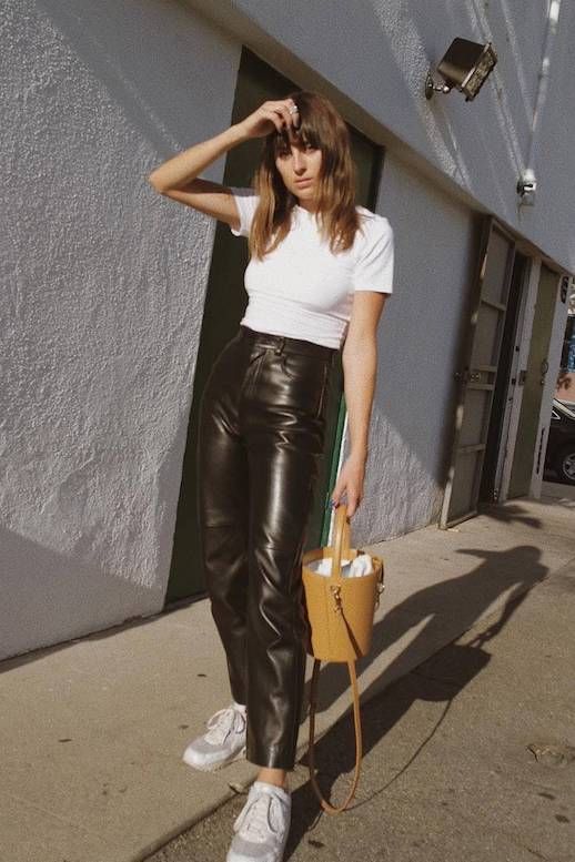 Le Fashion Blog All The Best Pairs Of Leather Trousers To Shop Now Via @AESTHETICS.ANONYMOUS 