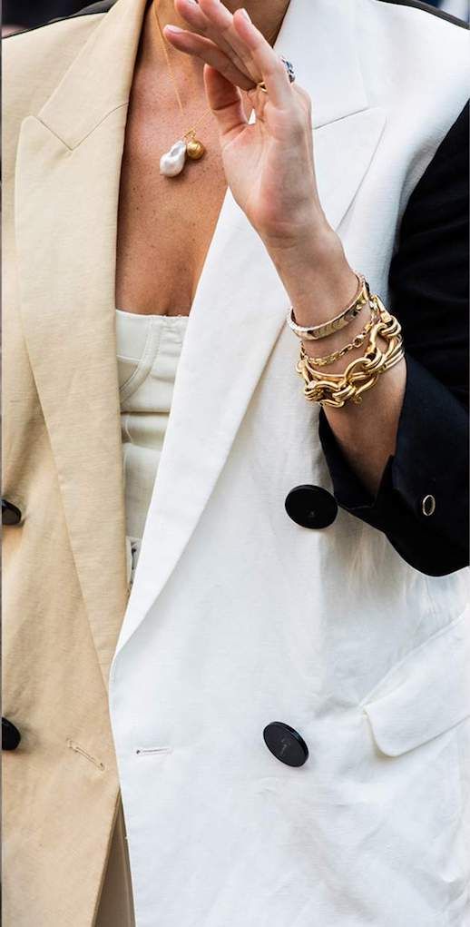 Le Fashion Blog Best Gold Bracelets For Arm Party Stacking Via Net A Porter 