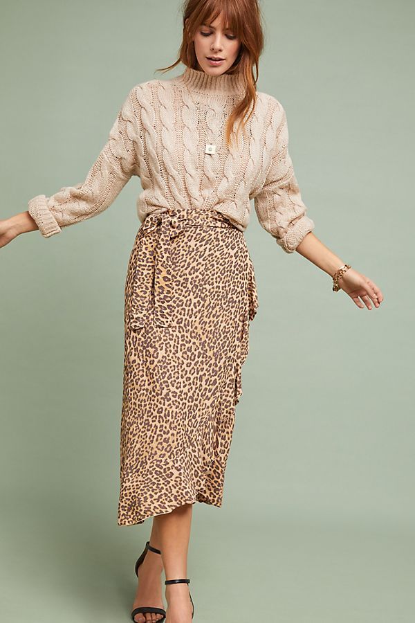 Le Fashion Blog Must Have Faithfull Leopard Printed Midi Wrap Skirt Via Anthropologie 