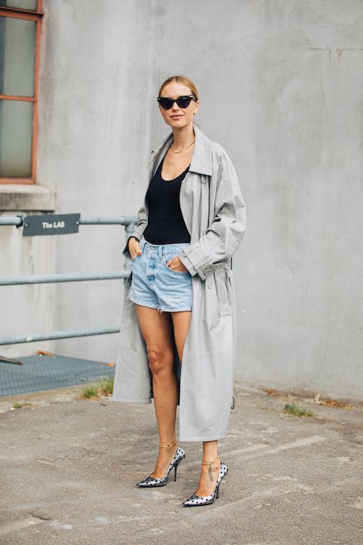 Le Fashion Blog Shop Best Denim Shorts And Lightweight Jackets Blazers For Fall 2019 Trends Via Sandra Semburg 