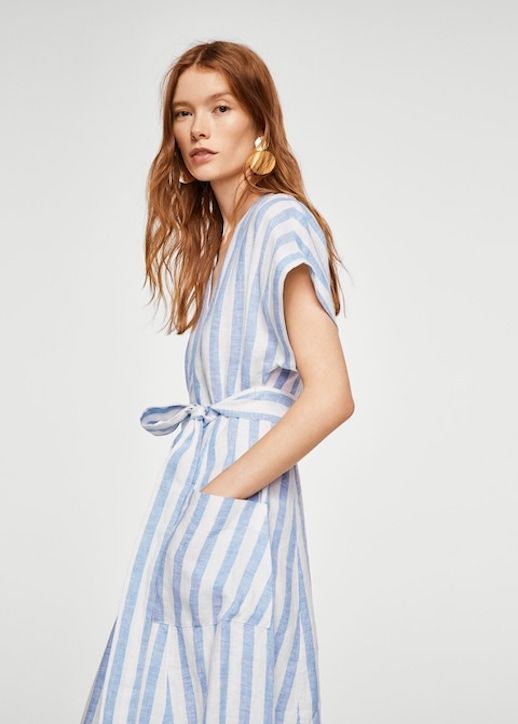 Le Fashion Blog Shop Summer To Fall Wrap Dresses Via Mango 
