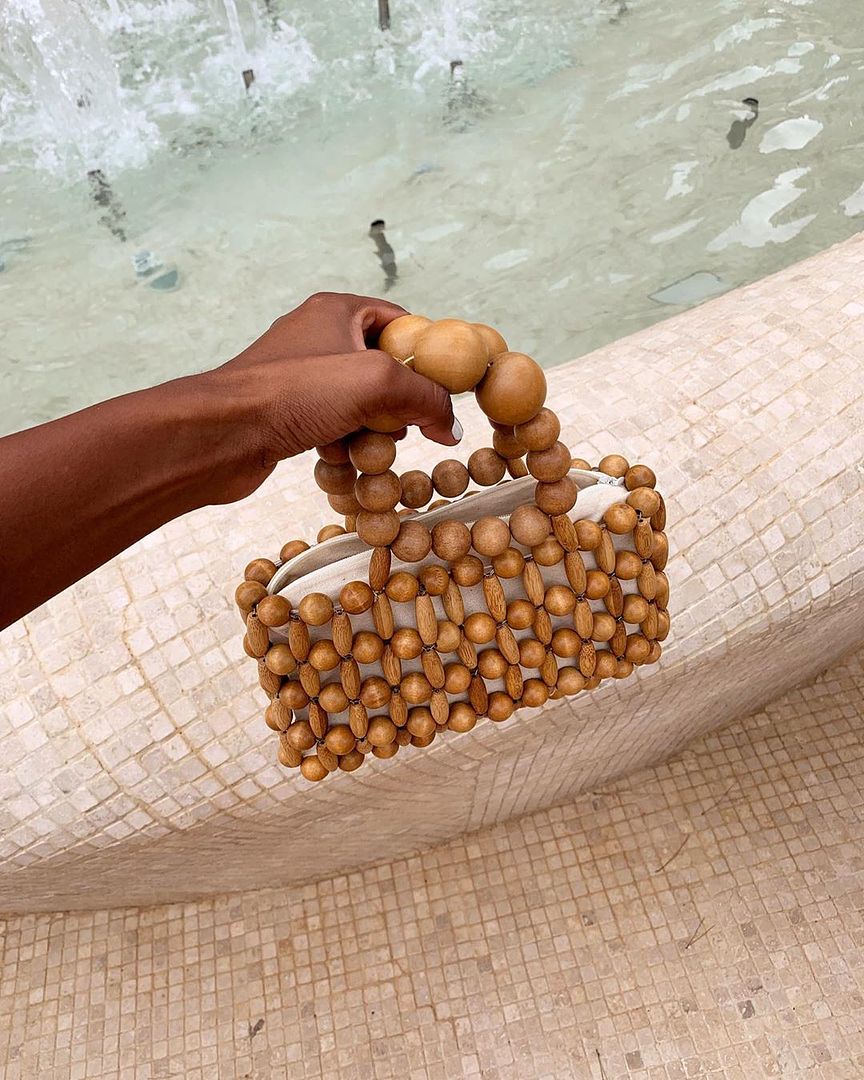 Le Fashion Blog Shop Wooden Beaded Bags For Summer 2019 Via Monikh Instagram
