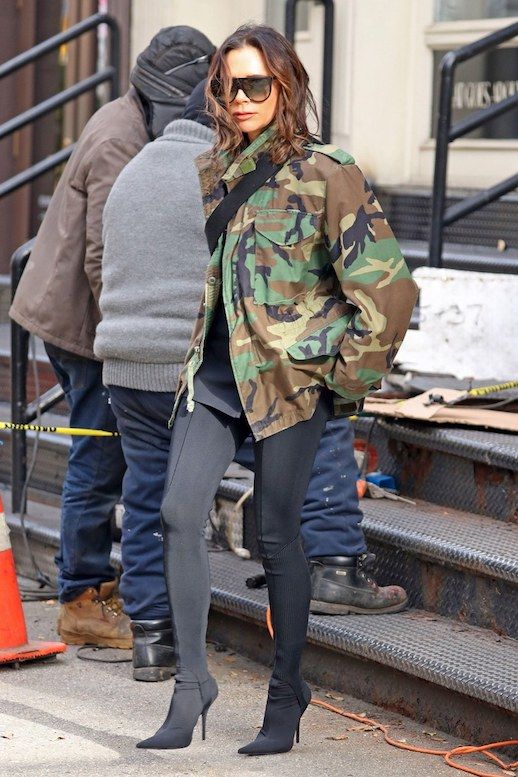 Victoria Beckham, Yes We're Shocked Too, Makes A Case For Camo