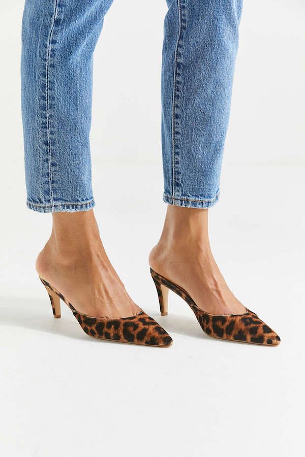 Under-$100 Leopard Print Kitten Heels