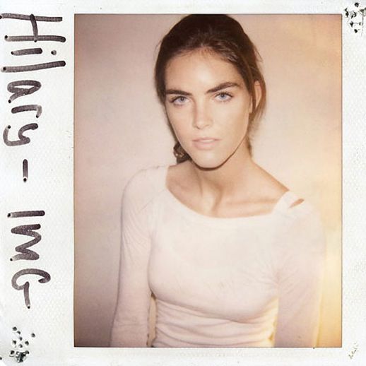 Hilary Rhoda Modeling Polaroids by Douglas Perrett