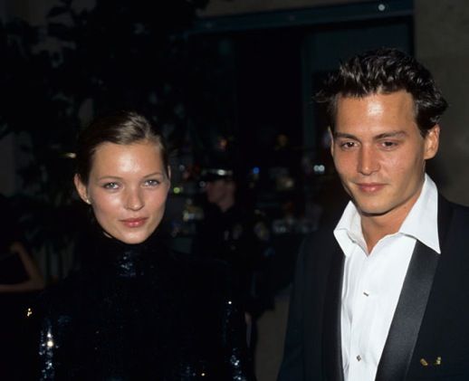 LE FASHION BLOG JOHNNY DEPP KATE MOSS JOHNNY AND KATE INSPIRATION EVENT BLACK SEQUIN TURTLE NECK DRESS 90S MINIMAL 18