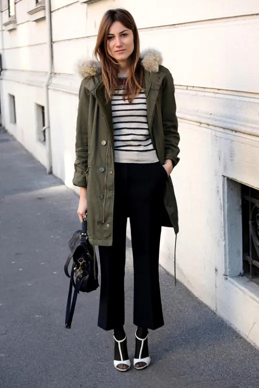 Le Fashion: A PARKA + STRIPES WITH A TWIST