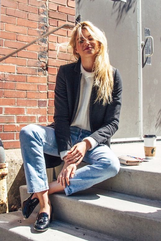 Le Fashion: Get This Model's Classic Denim Look For Fall