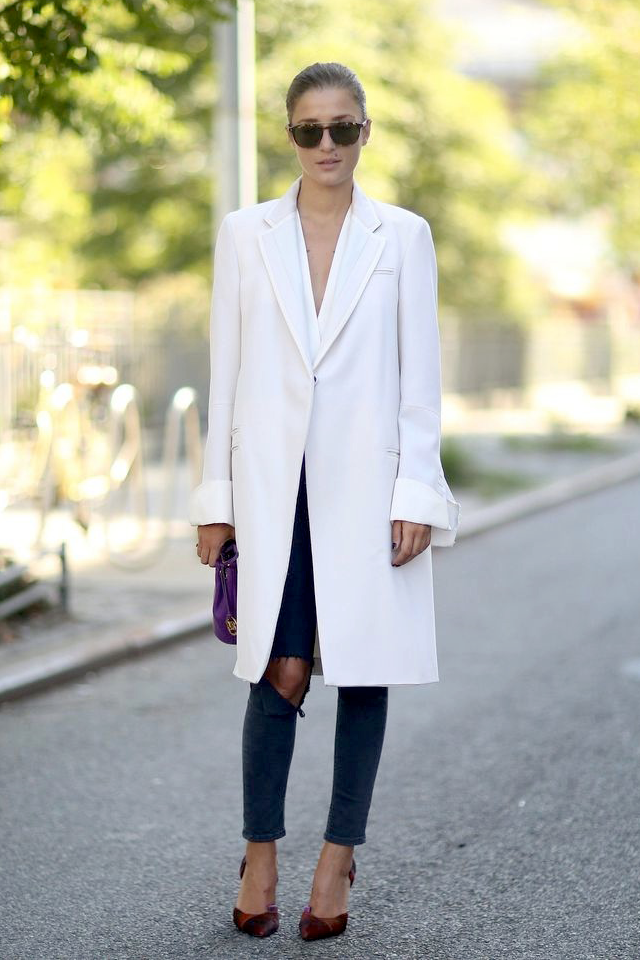 Le Fashion: Street Style: Eleonora Carisi | White Coat
