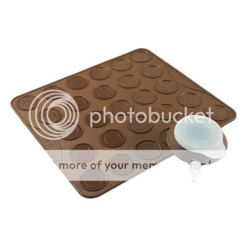 NEW Silicone Baking Pastry Sheet Macarons / Macaroons Mat With Decomax 