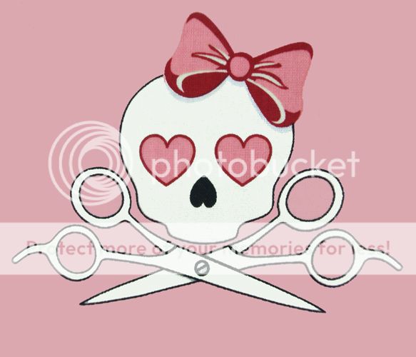 Brand New Novelty Pink Skull Heart Bow Designer Apron Cooking Bib Waterproof
