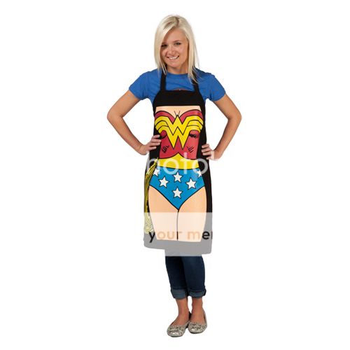 New Sexy Super Woman Novelty Funny Apron Bib for Home Kitchen BBQ Party Cosplay